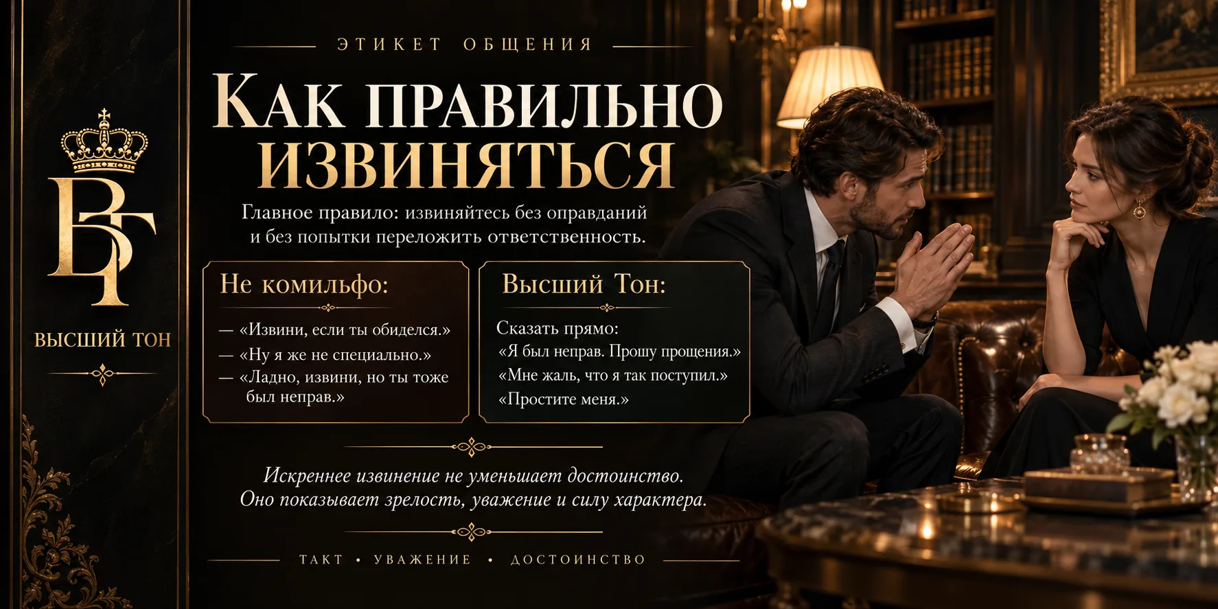 🕊 КАК ПРАВИЛЬНО ИЗВИНЯТЬСЯ