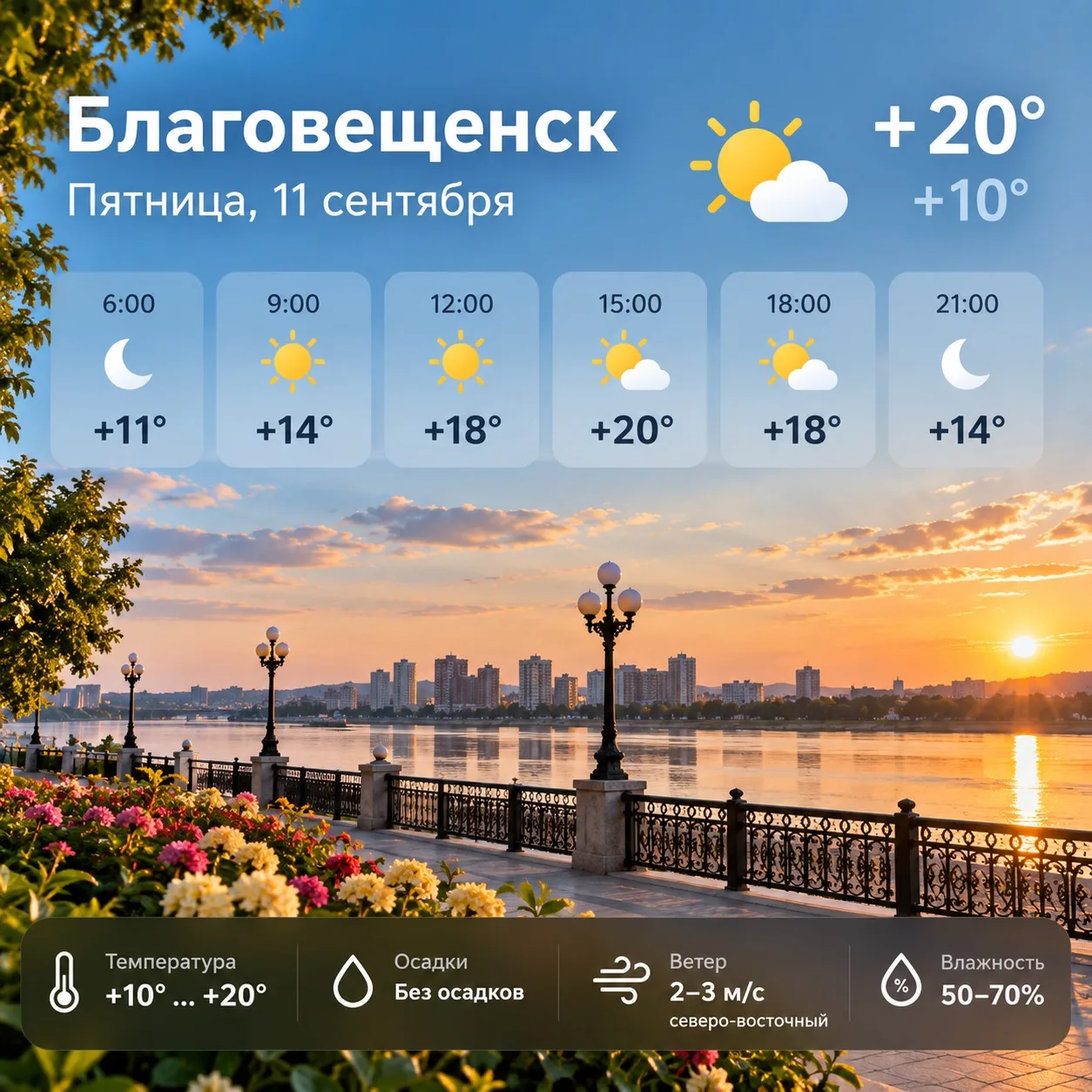 🌤️ Ну что, Благовещенск, завтра пятница!
