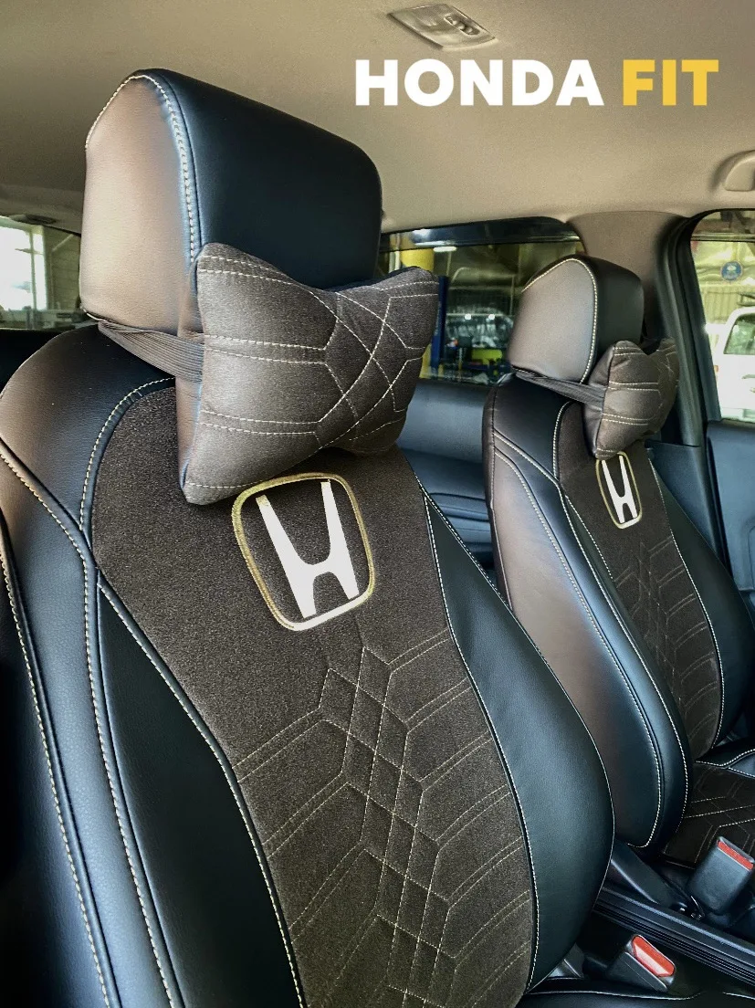 Honda Fit GR 4 поколения был в работе: 

⌑ установили модельные чехлы с вышивкой на всех сидениях 

