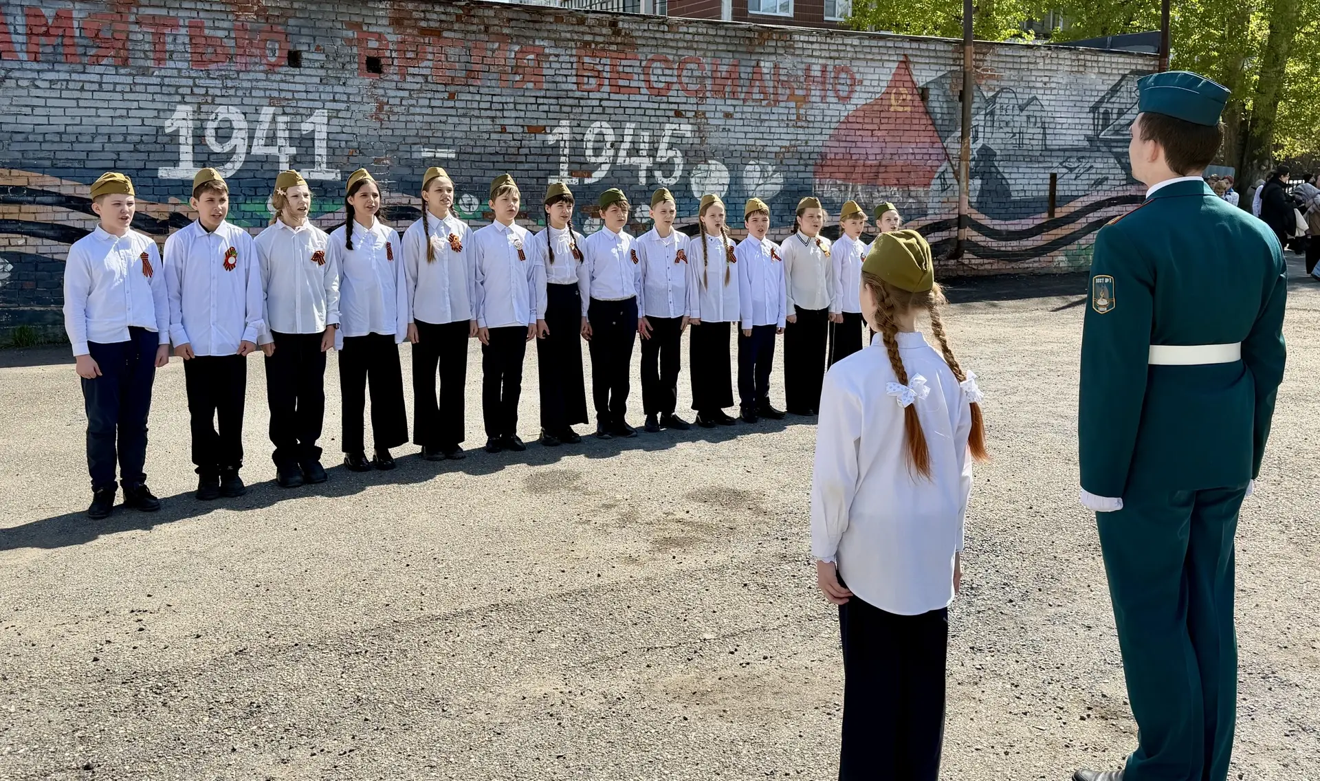 🇷🇺 В школе №34 прошёл долгожданный смотр песни и строя!