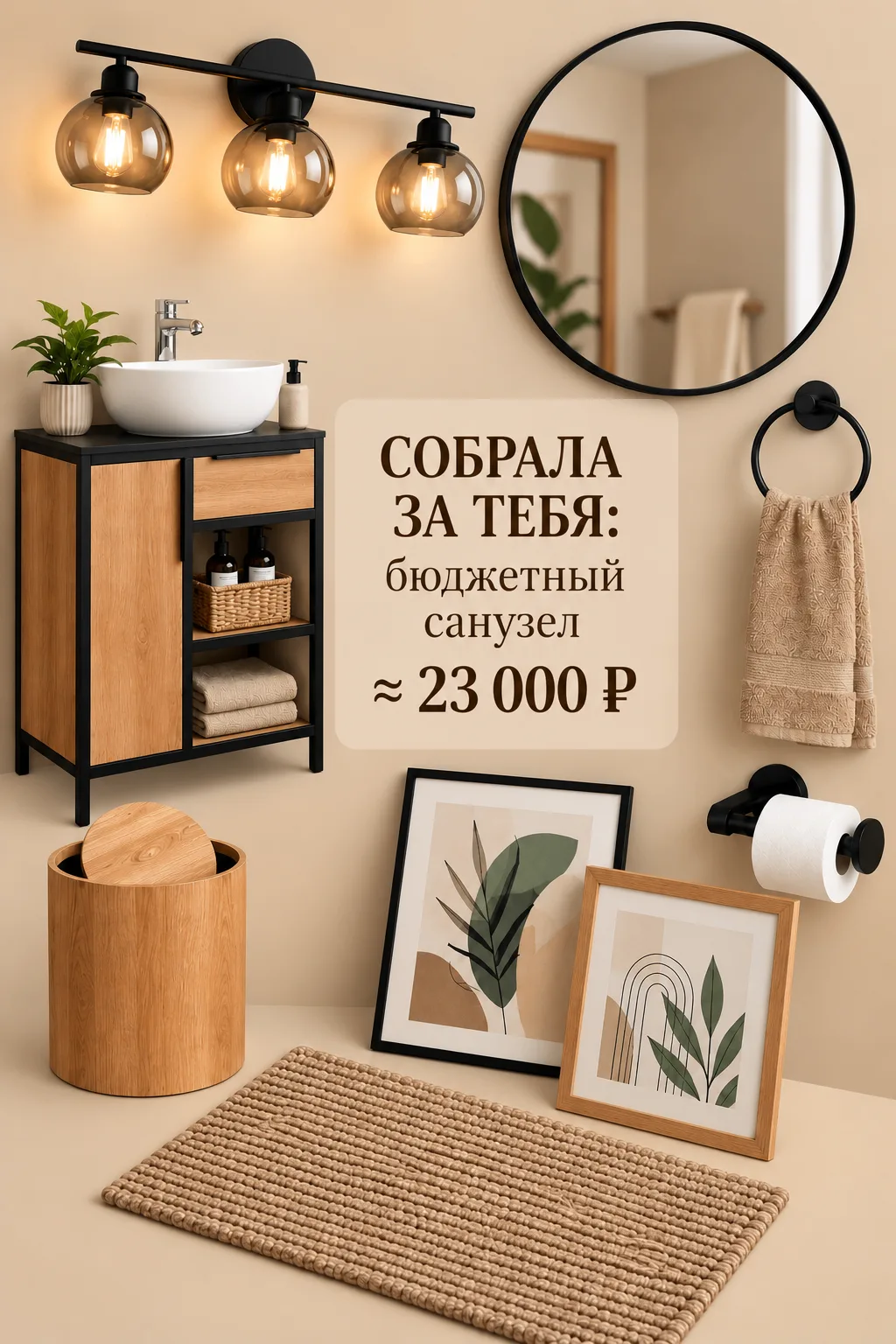 🏡Собрала за тебя: бюджетный санузел за ~23 000 ₽