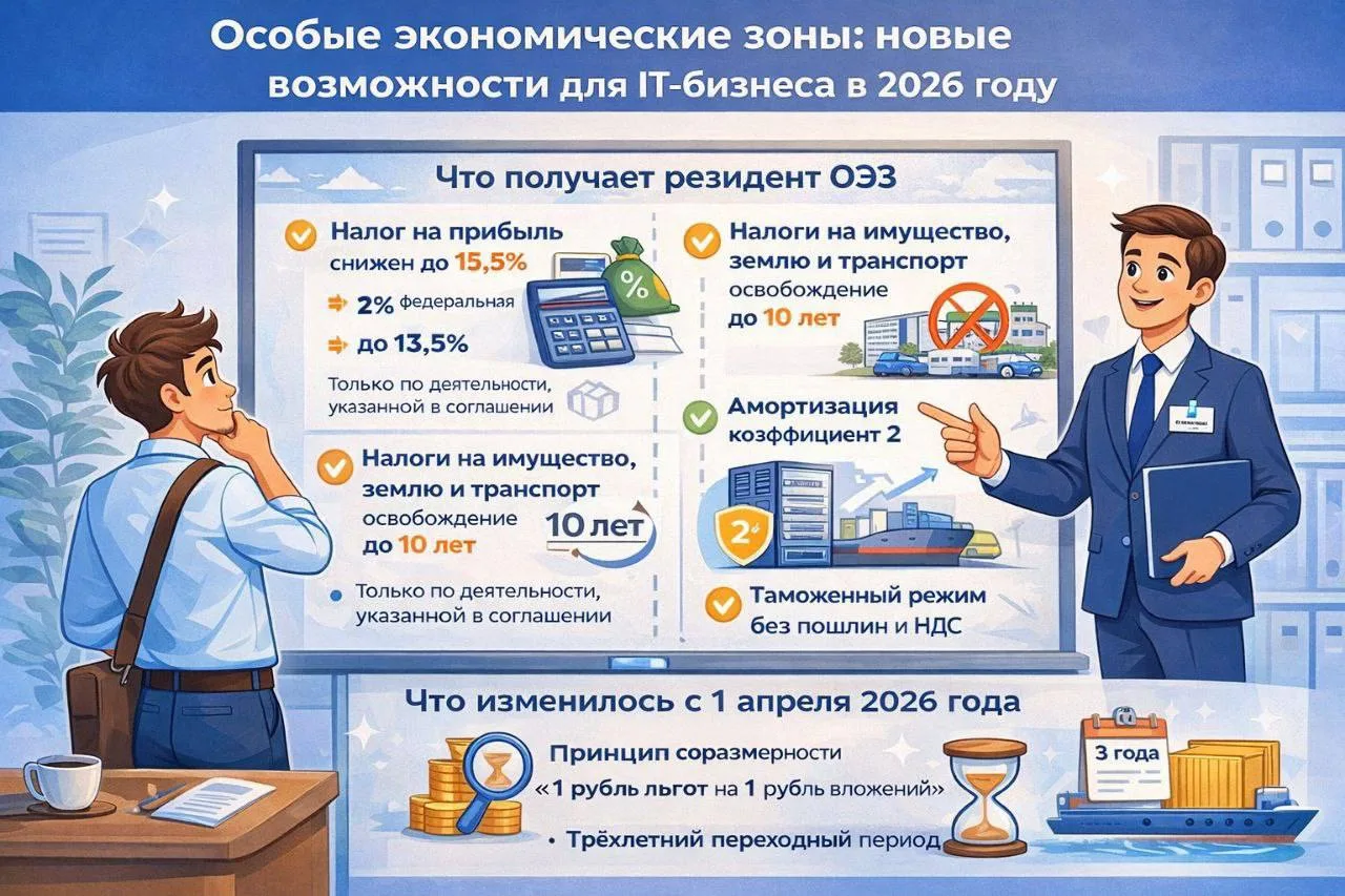 IT-льготы 2026: фокус на особые экономические зоны