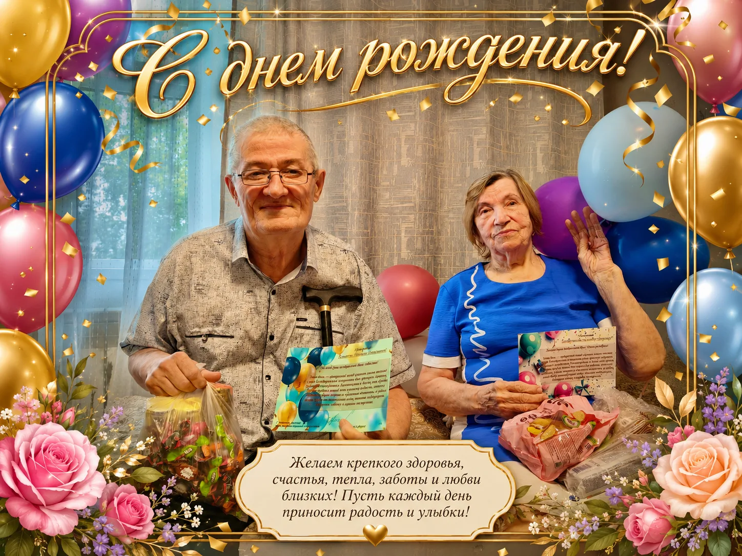 Сегодня поздравляем с днём рождения наших проживающих — Серебренникову Клавдию Петровну...
