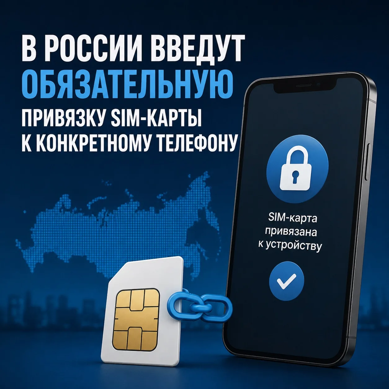 📱 В России  введут обязательную привязку SIM-карты к конкретному телефону.