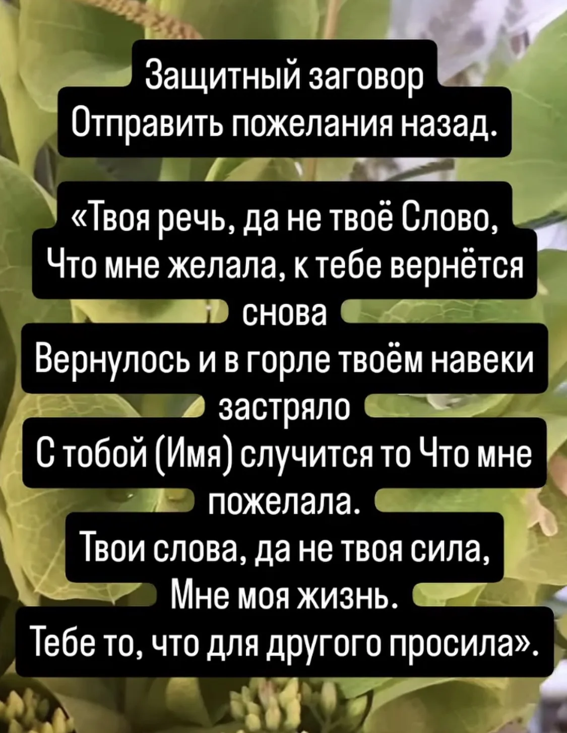 ЗАГОВОРЫ | ОБЕРЕГИ