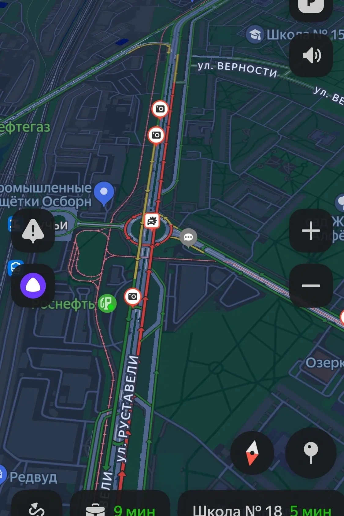 На Руставели ДТП с мотоциклом