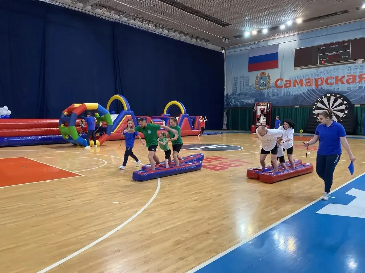 На финальном этапе соревнований городского округа Самара «Моя семья — спортивная семья», прошедшем н