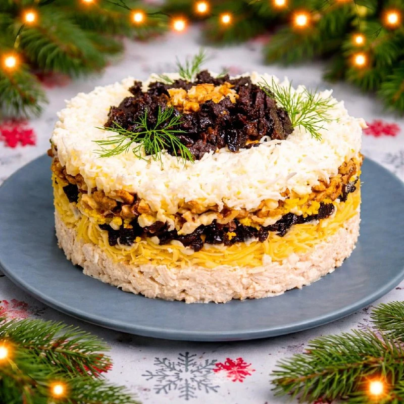 🎄 ТОЧНО ПРИГОТОВЛЮ ЕГО НА НОВЫЙ ГОД! ЭТОТ САЛАТ СЪЕДАЮТ ПЕРВЫМ — НЕЖНЫЙ, СОЧНЫЙ, С ЯРК...