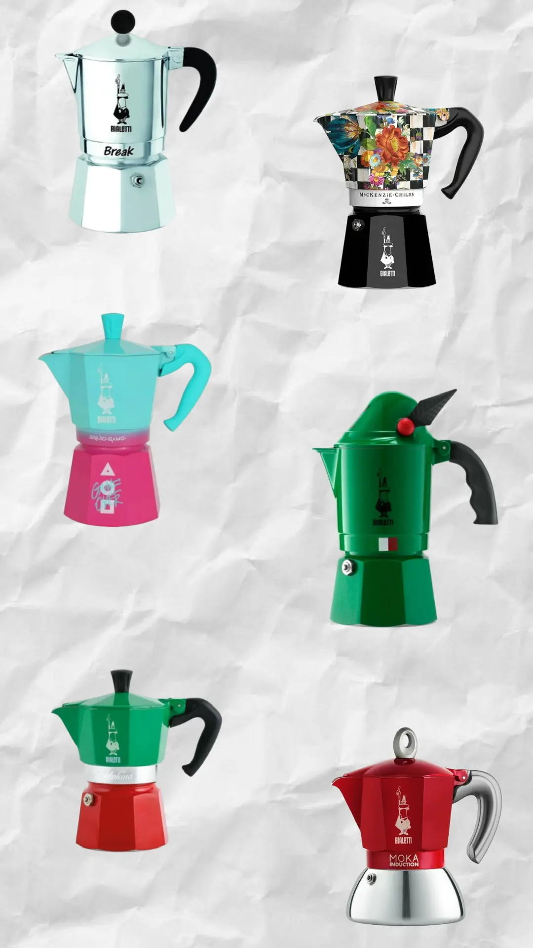 Итак, обещанная подборка разных моделей итальянских кофеварок Bialetti, которые доступны в России — 