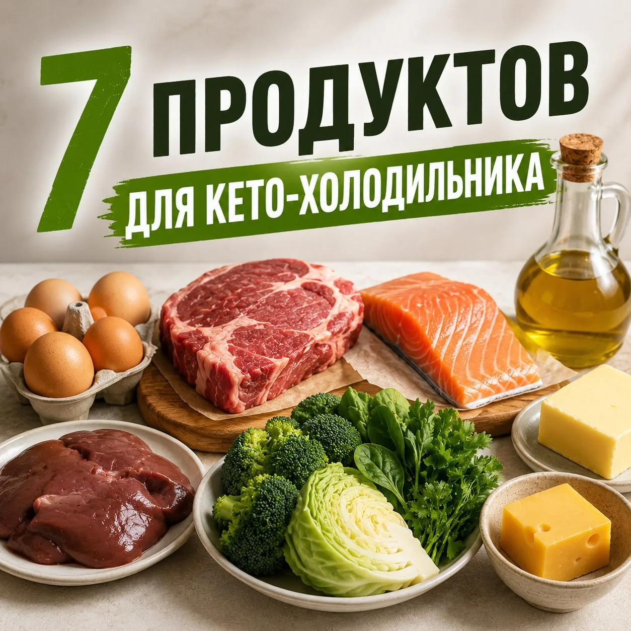 7 продуктов, которые должны быть в холодильнике каждого, кто на кето