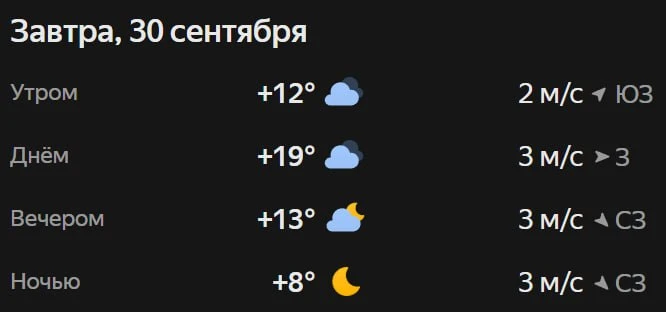 Прогноз погоды☀️