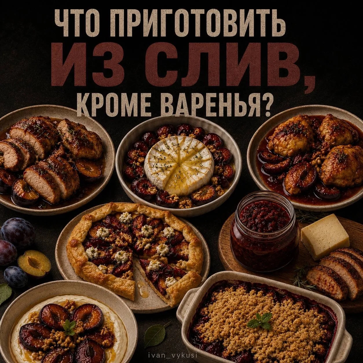 Сливы - это не только варенье.