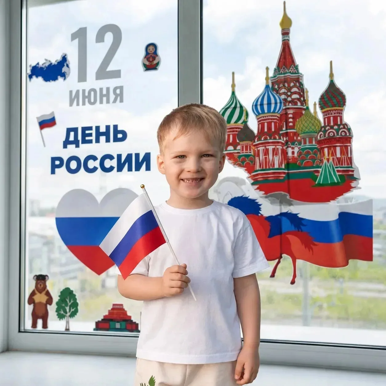 В преддверии праздника Дня России воспитанники старшей группы🌞 ,,Капелька’’ участвуют во Всероссийс