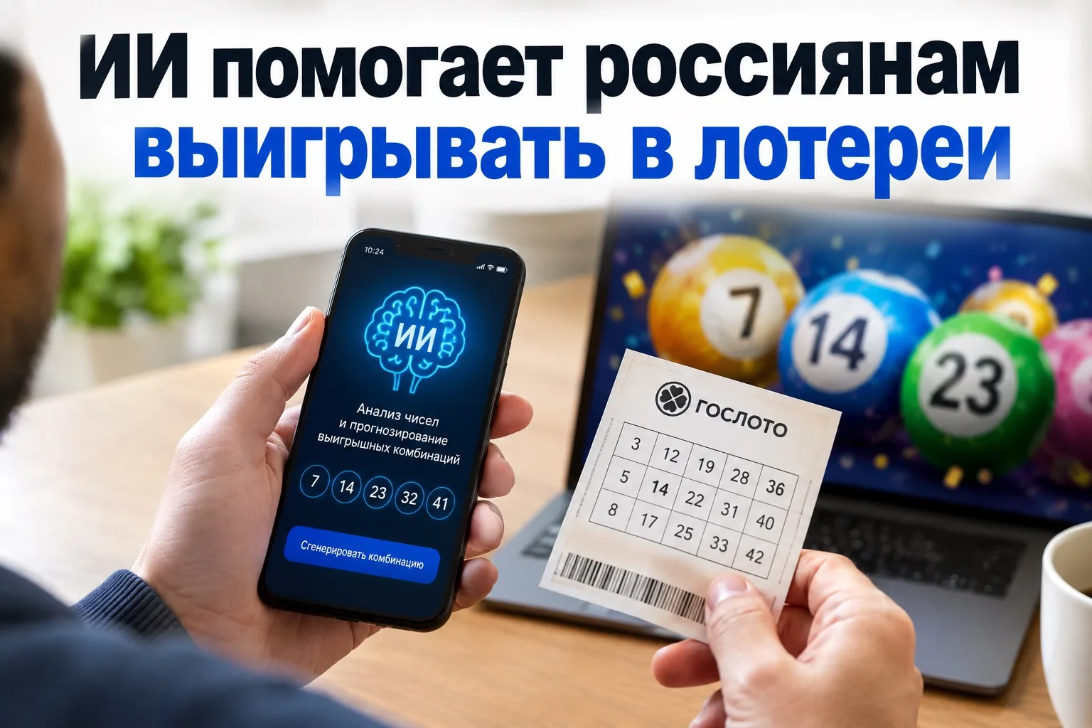 📢 Россияне всё чаще доверяют искусственному интеллекту в лотерейных играх: 40% граждан...