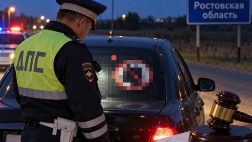 В Новошахтинске водителя оштрафовали на 2 тысячи рублей за экстремистскую наклейку
