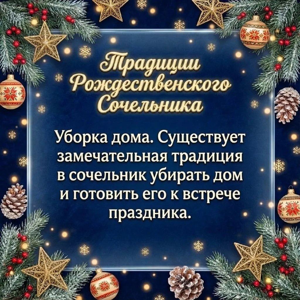 Традиции сочельника  🌿 Сегодня сочельник, канун Рождества Христова, особенный день, наполненный тепл