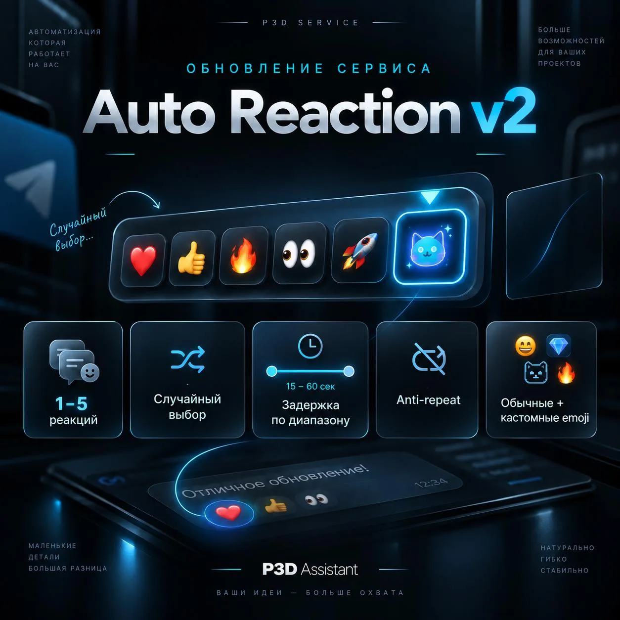 🚀 Auto Reaction получил большое обновление