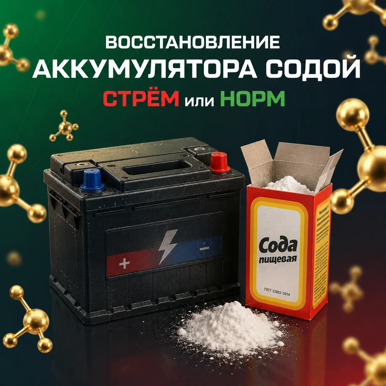 Сода и аккумулятор: спасение или похороны? 🪫💀