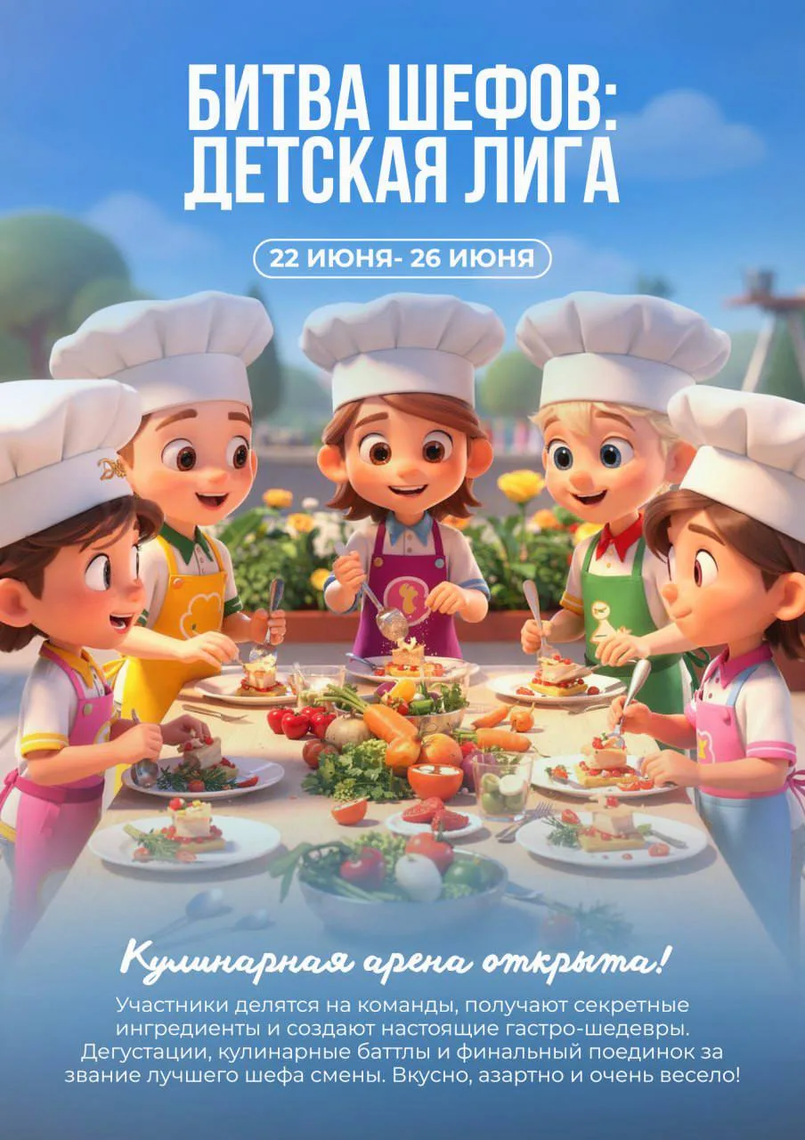 😉 После этой программы дети начинают готовить дома сами))

В следующий понедельник, 22 июня, старту