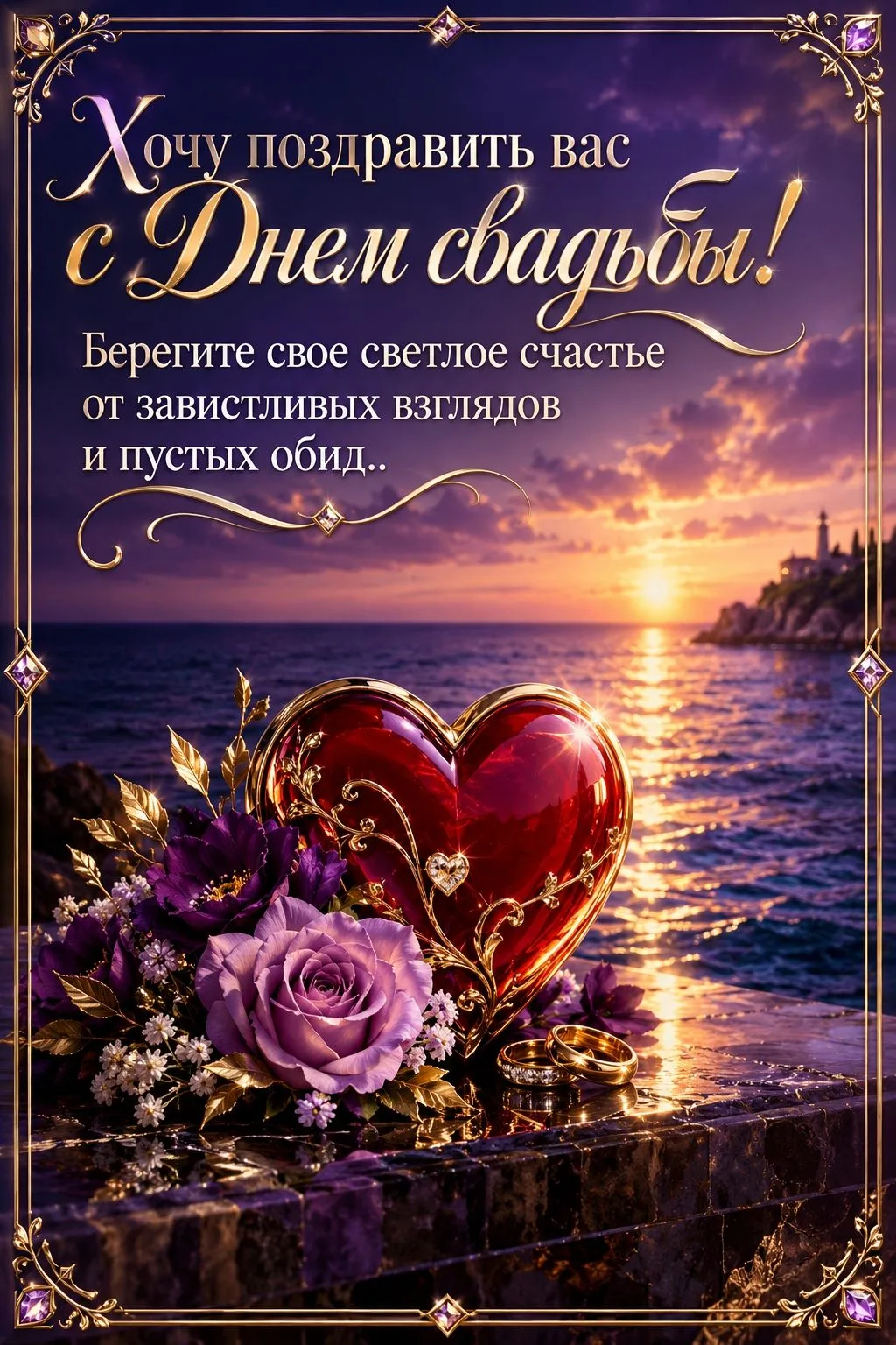 ❤️ Открытки с Днем Свадьбы
