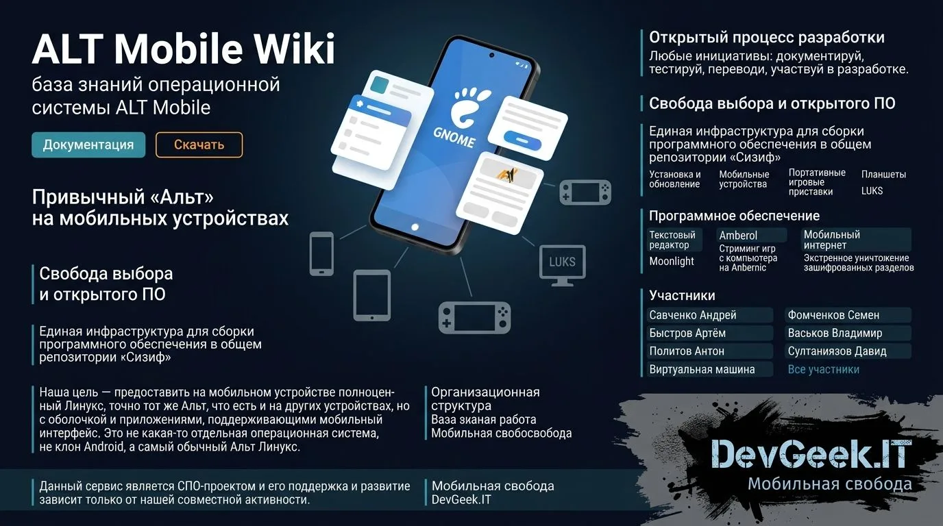 **ALT Mobile: полноценный Linux в кармане, а не «ещё один Android»**
