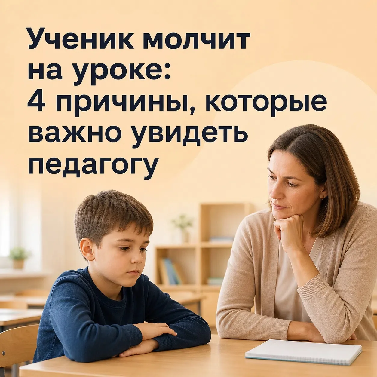 Ученик молчит на уроке: 4 причины, которые важно увидеть педагогу‍ 👩🏻‍🏫