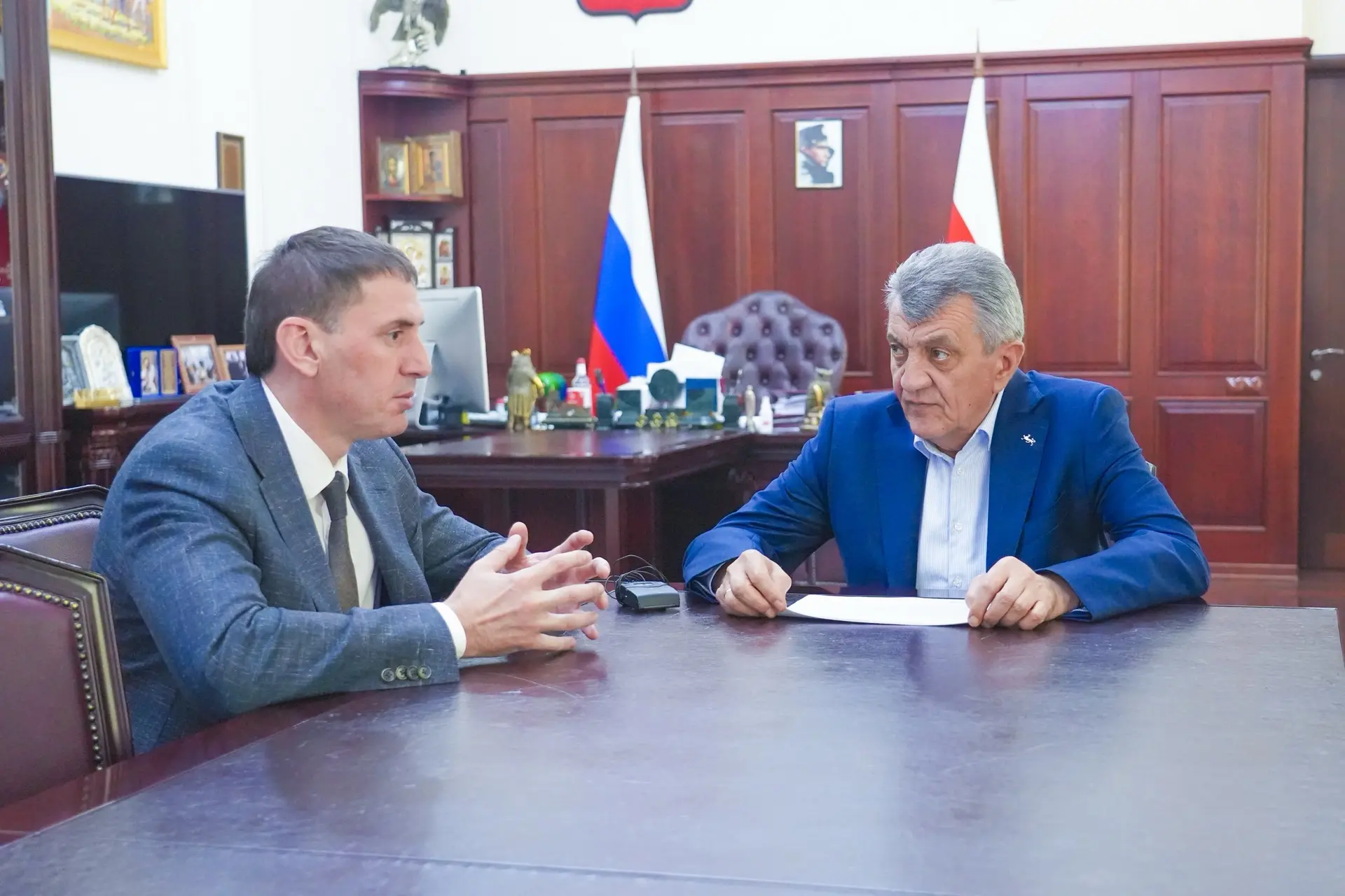 Провели рабочую встречу с управляющим ВТБ в СКФО Александром Михайловичем Дыренко. Обсу...