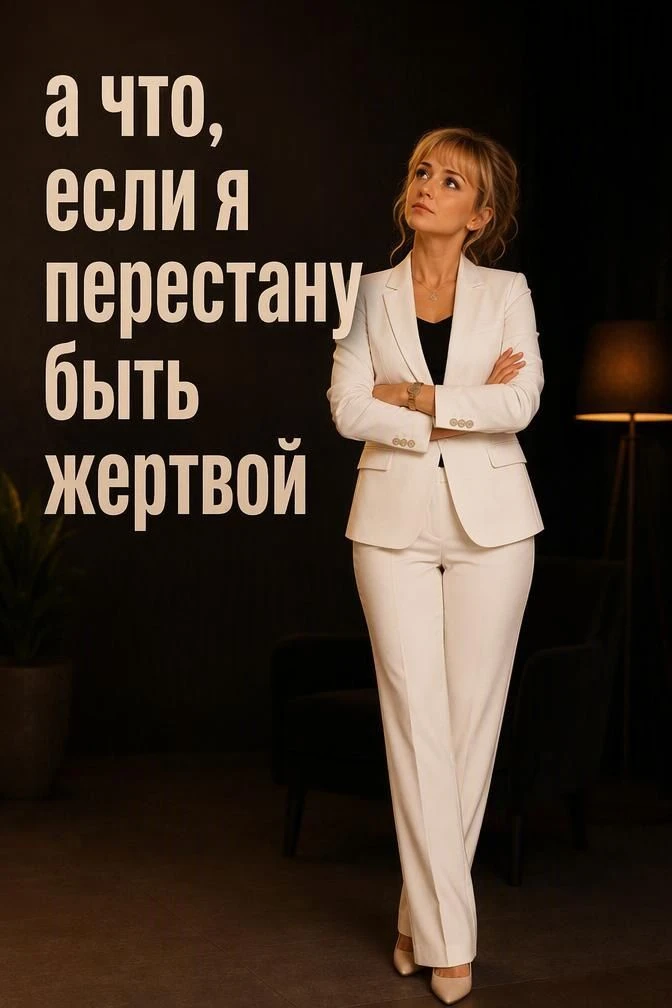 Что произойдет, если ты перестанешь быть жертвой?
Очень часто ответы оказываются неожиданными:-Тогда