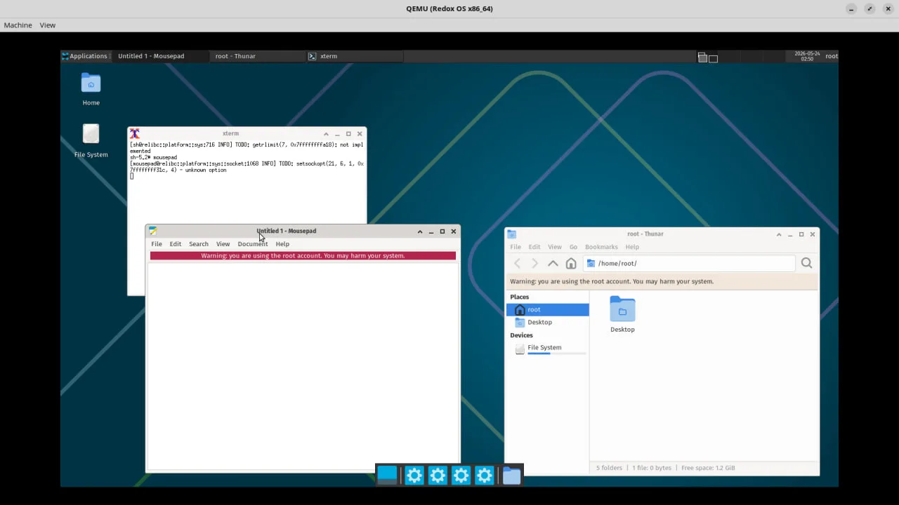 Redox OS (микроядро на Rust) портировал Xfce и реализовал планировщик EEVDF

Разработчики Redox OS (