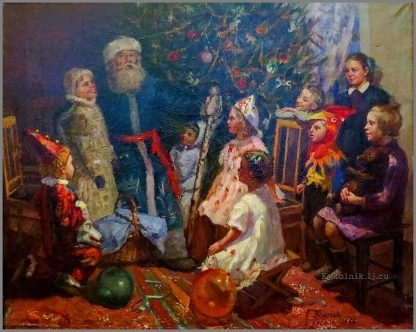 🎄Новый год в картинах русских художников  🍊 Николай Витинг. Снежок идёт 🍊Татьяна Еремина. Преднового