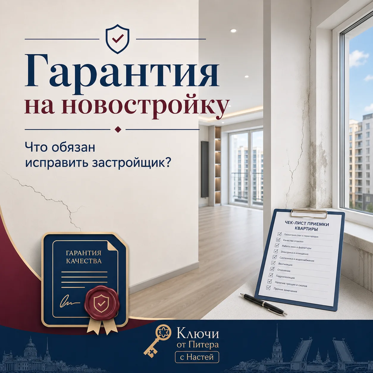 ⚠️ Гарантия на инженерные системы в новостройке может начать заканчиваться ещё до того, как вы получ