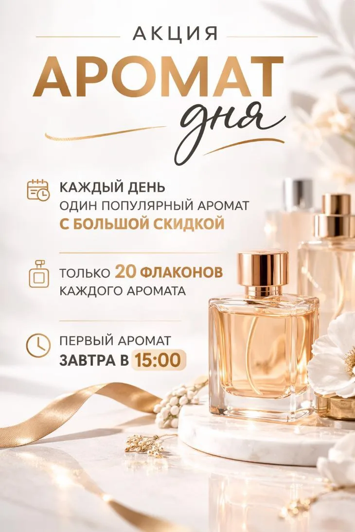 Друзья, с завтрашнего дня запускаю акцию «Аромат дня» ✨

Каждый день в течение недели буду выкладыва