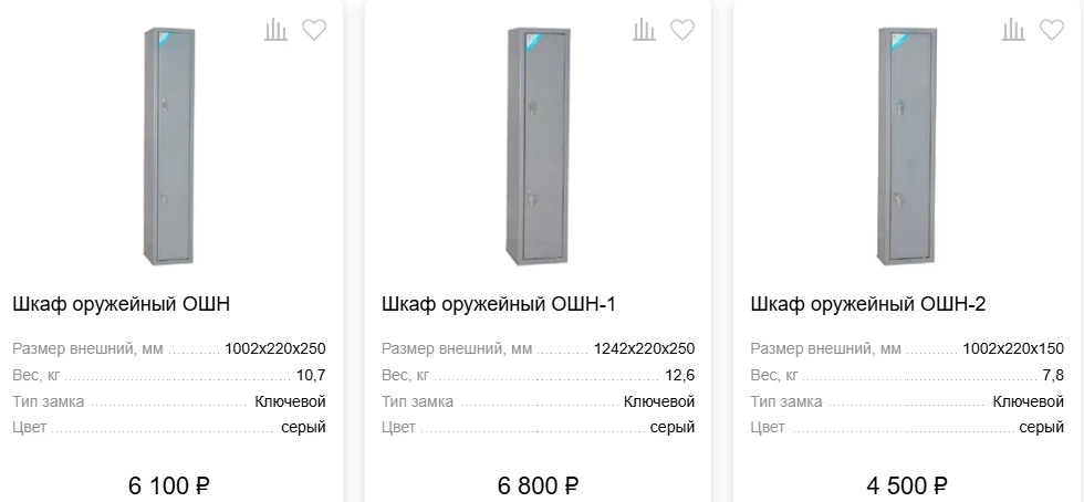 Оружейный шкаф «Меткон» ОШН относится к категории «недорогой оружейный сейф». Это хорош...