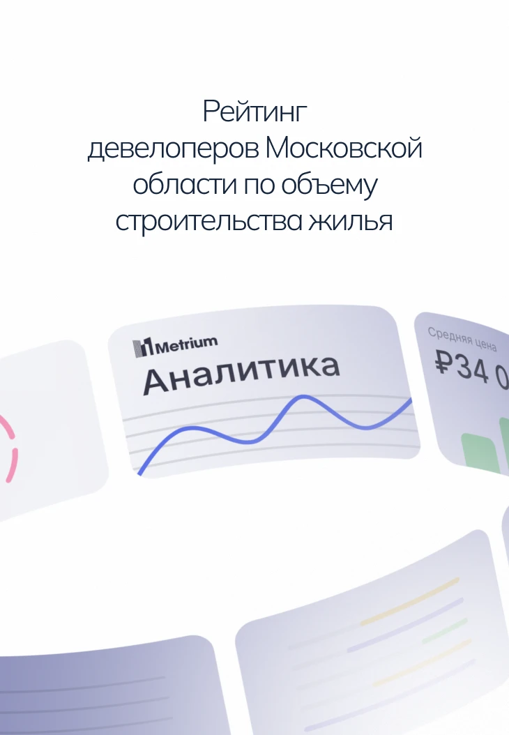Подмосковные застройщики, по подсчетам аналитиков «Метриум», возводят 7,8 млн кв. м жил...