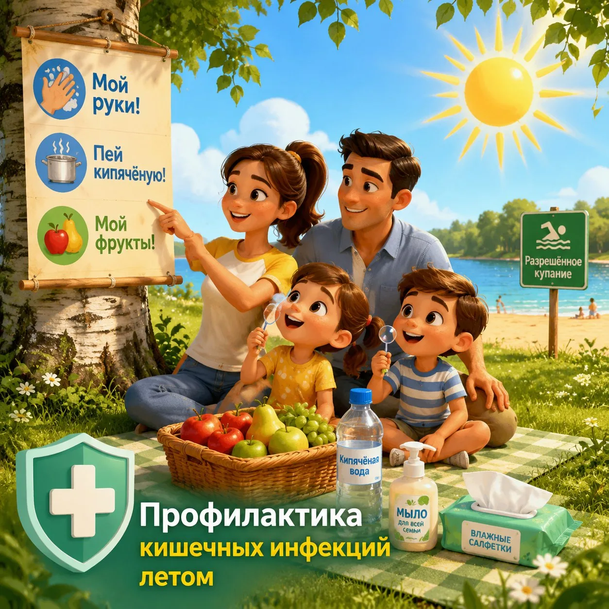 ☀️ Лето в разгаре, а вместе с ним — и сезон кишечных инфекций.