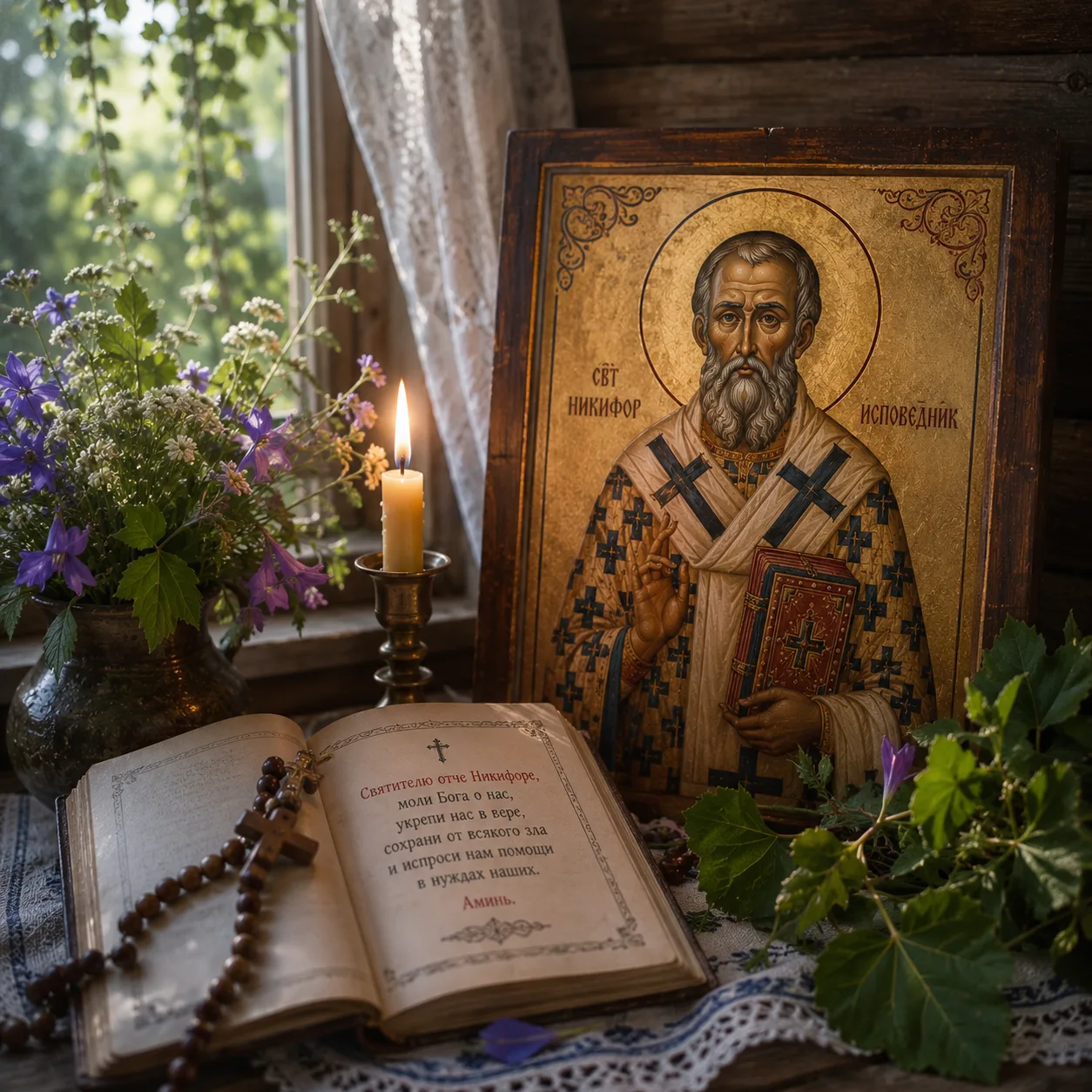 🙏 Молитва святителю Никифору Исповеднику

Святитель Никифор, исповедник Христов, укрепи нас в вере,