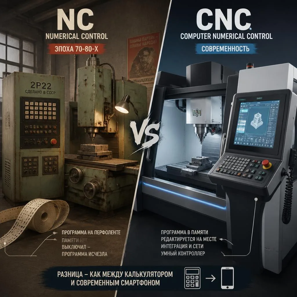 Тайна аббревиатуры: чем «NC» отличается от «CNC»?
