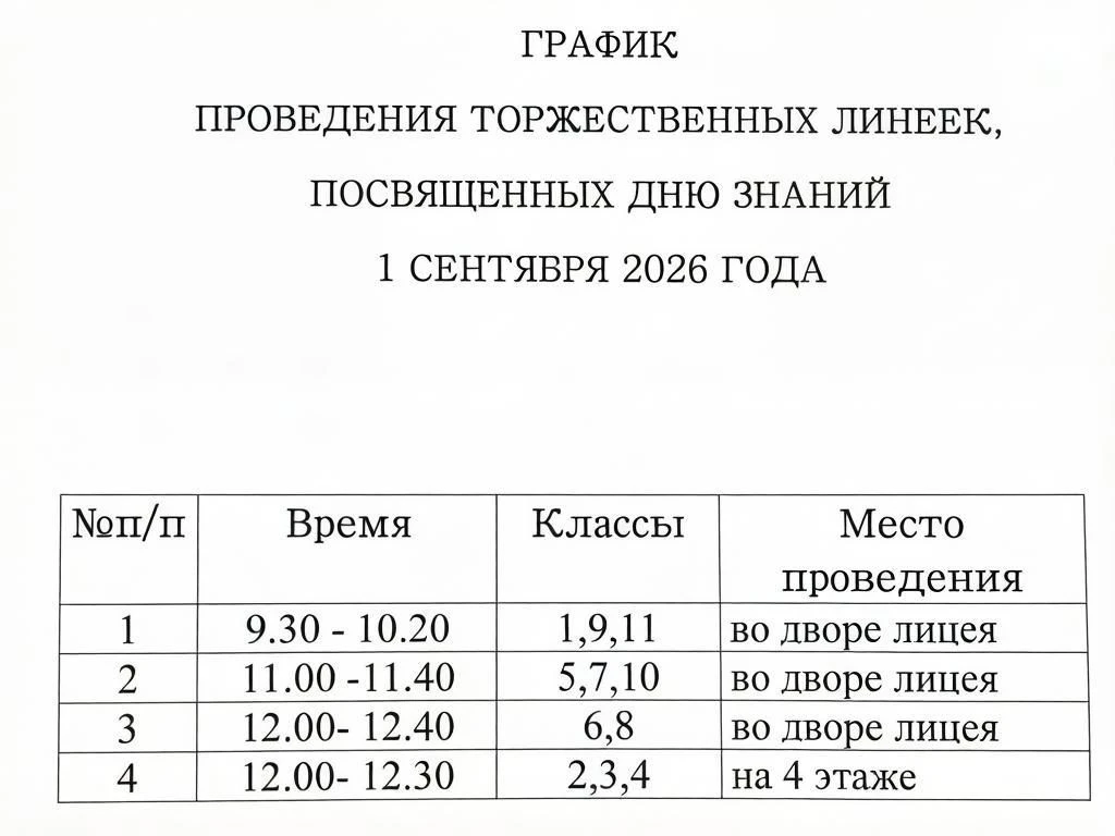 Ждём ребят 1 сентября, и начнём День знаний с торжественных линеек!