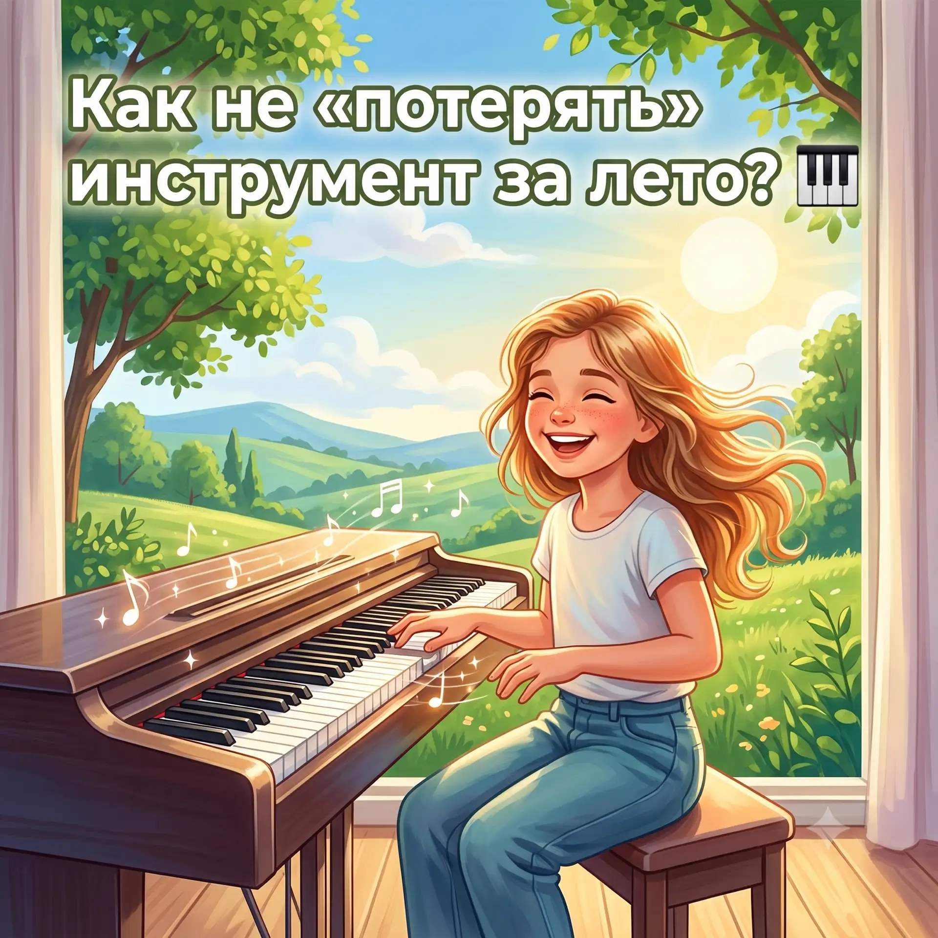🎵 ☀Как не «потерять» инструмент за лето? 🌞 🎵

🌞 Каникулы в самом разгаре, и открывать нотный сбо