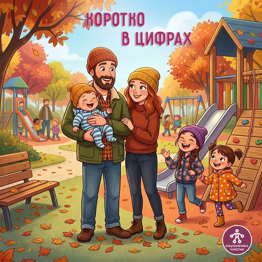 📍В этом году на Чукотке родилось 124 третьих и последующих детей