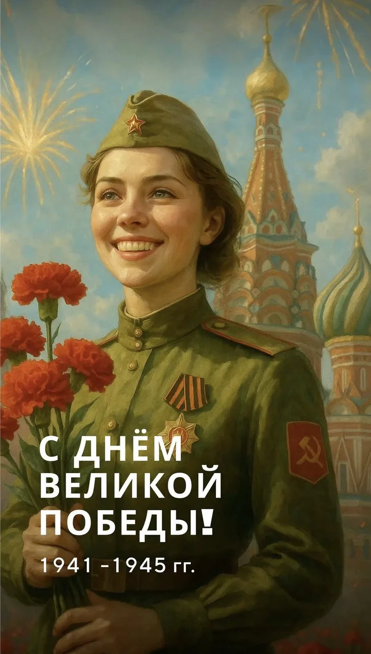 С Днём Великой Победы! Мира, тепла и твёрдой опоры под ногами, как у тех, кто выстоял т...