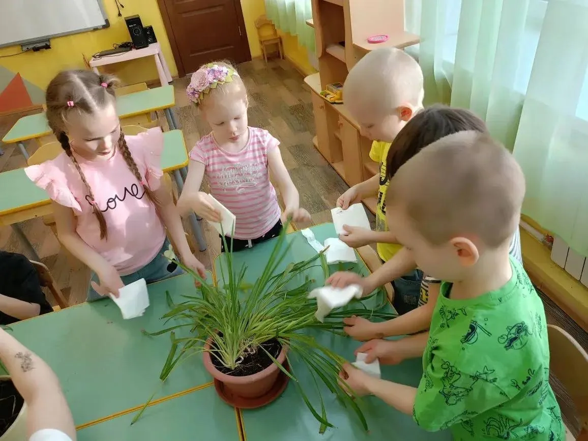 🌱 В ДО «Солнышко» прошёл «Зелёный мастер‑класс для дошколят»!  Ребята из группы «Гномики» подружилис