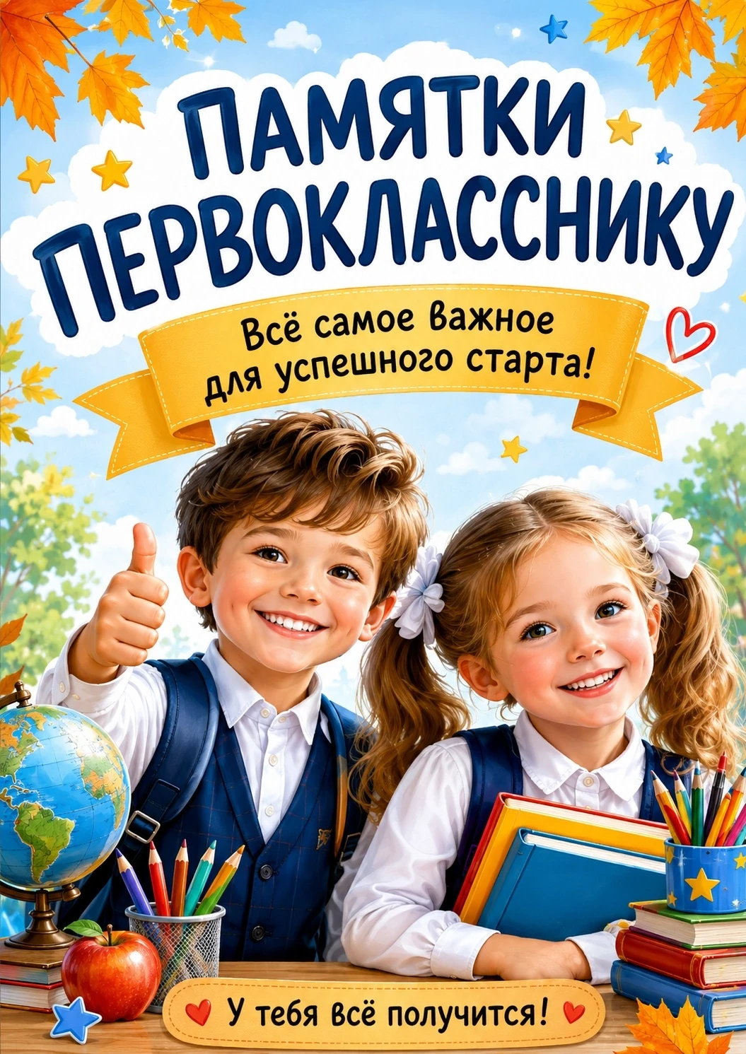 ПАМЯТКИ ПЕРВОКЛАССНИКУ — ВСЁ САМОЕ ВАЖНОЕ ДЛЯ УВЕРЕННОГО СТАРТА!