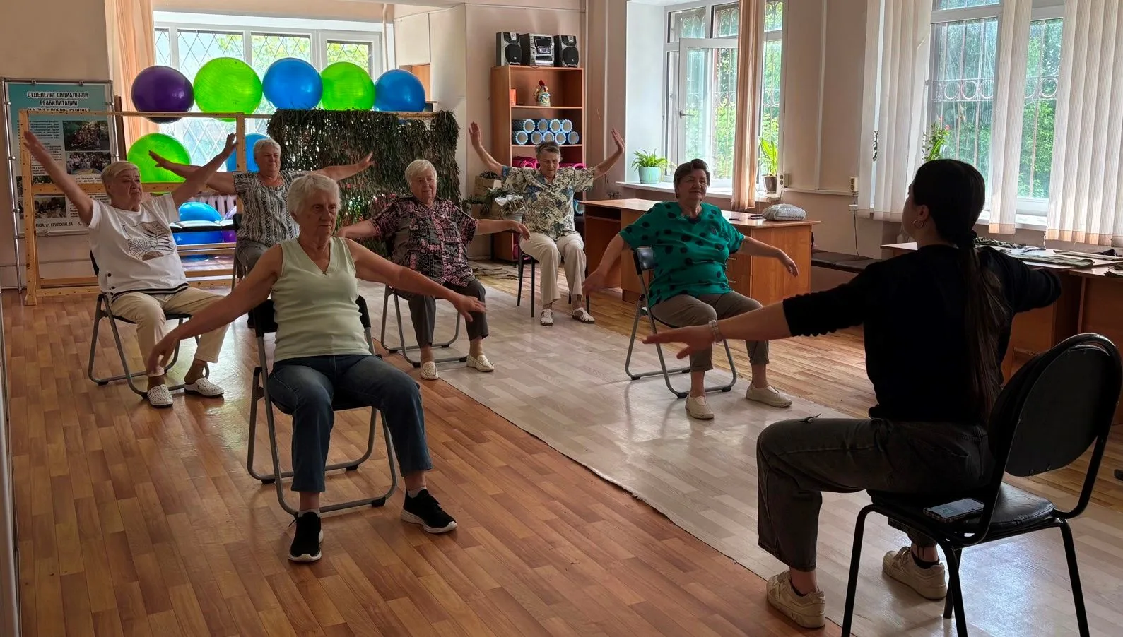 В МБУ «КЦСО Ленинского района г. Пензы» прошло очередное занятие по суставной гимнастике для пожилых
