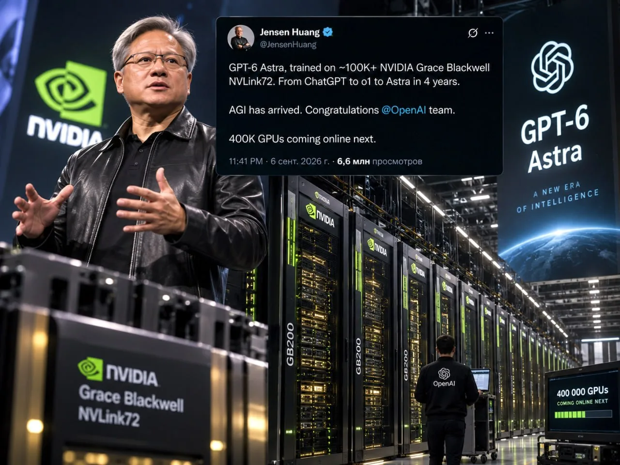 🖥 "AGI прибыл" — Джейсен Хуанг, глава Nvidia