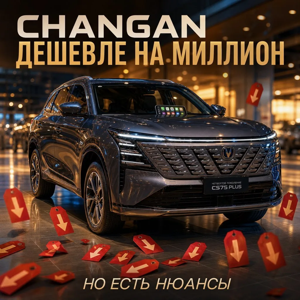 Changan CS75 Plus подешевел больше чем на миллион, а Uni-K «Комфорт» упал с 4,21 до 3,1...