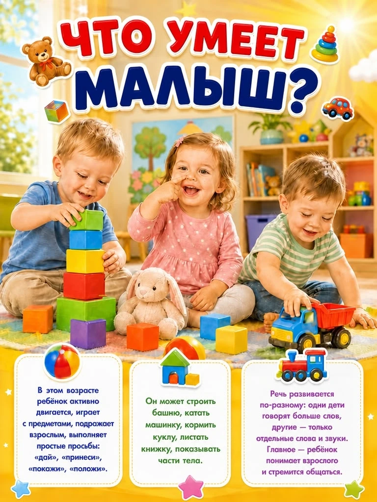 На что мы смотрим в яслях? 👀

Когда приходят новенькие, мы не ждем знания цветов или стихов. В ранн