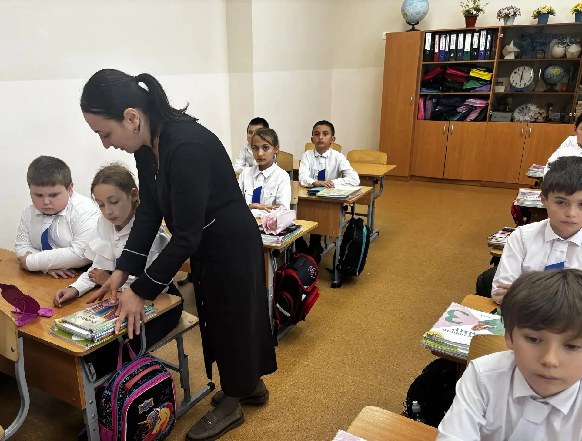 В ходе акции «Каждого ребенка за парту» социальный педагог Боташева М.М. провела провер...