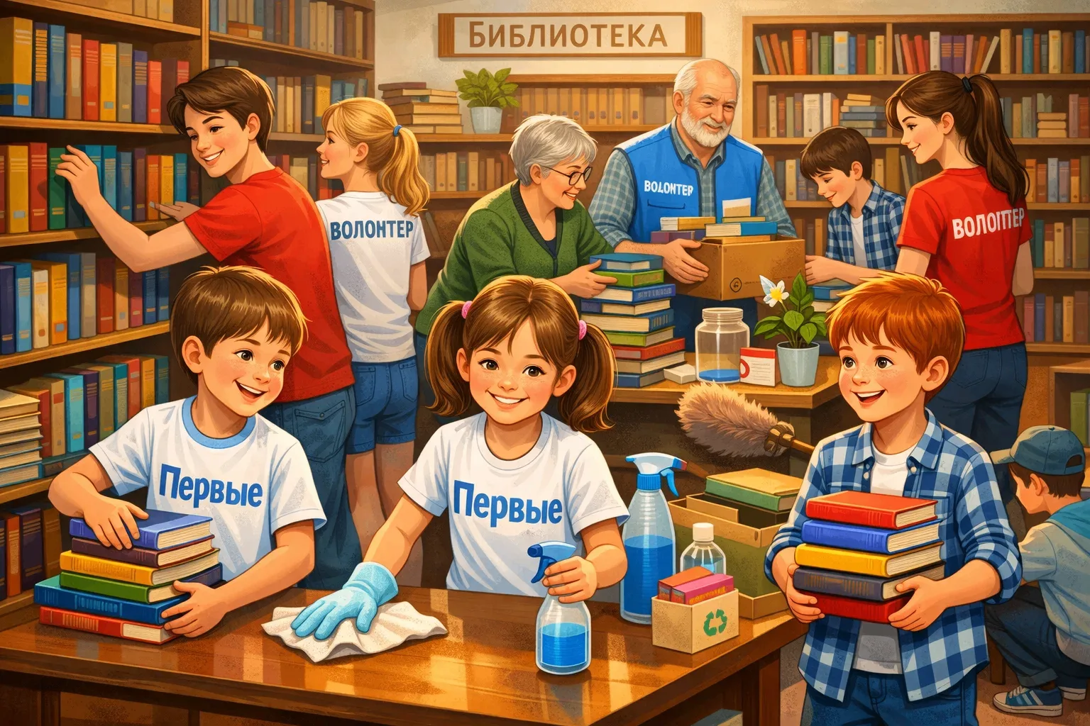 Приглашаем на день наведения порядка в библиотеке!