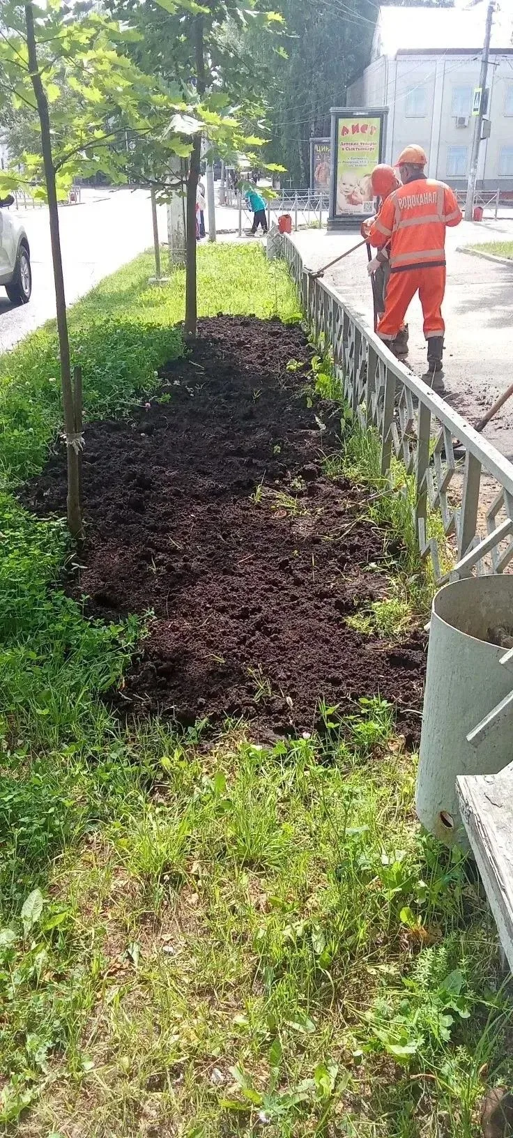 🛠 Водоканал продолжает ремонтные работы по восстановлению нарушенного благоустройства после проведе